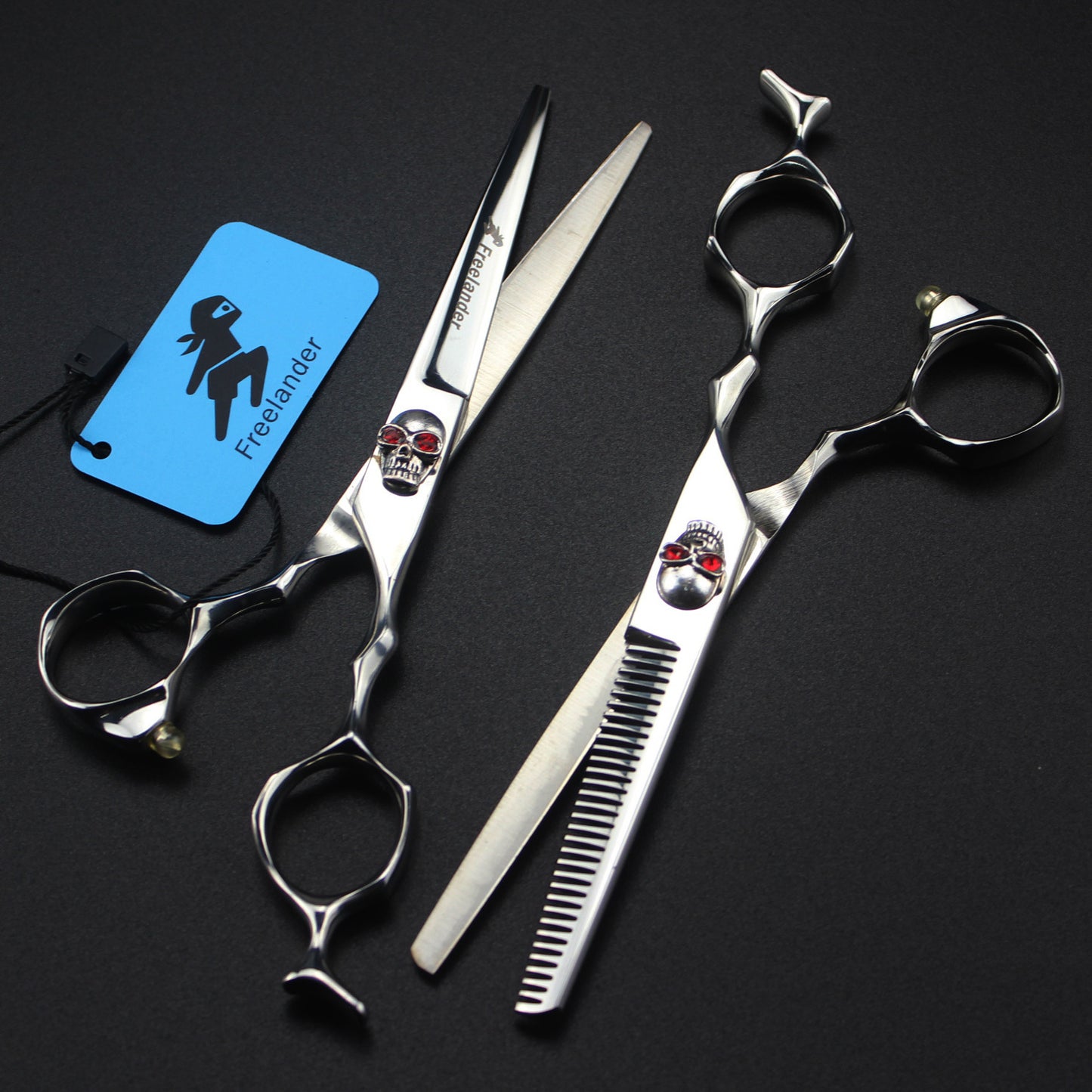 Silver skull Beauty Salon Cutting Tools